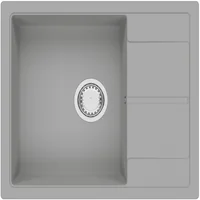 Гранитная мойка Cubix 65x50 Grey Metallic Fabiano