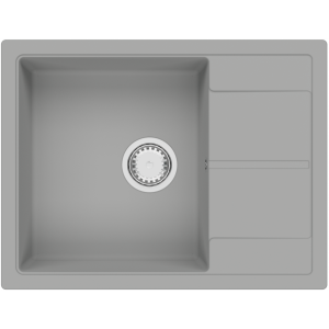 Гранитная мойка Cubix 65x50 Grey Metallic Fabiano