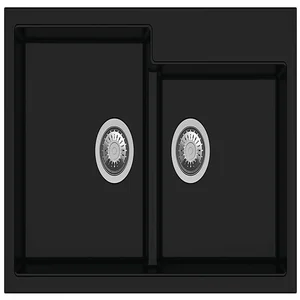 Гранитная мойка Navio 86x50x2 Antracit Fabiano