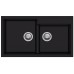 Гранитная мойка Navio 86x50x2 Antracit Fabiano