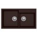 Гранитная мойка Navio 86x50x2 Expresso Fabiano