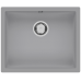Гранитная мойка Quadro 55x46 Grey Metallic Fabiano