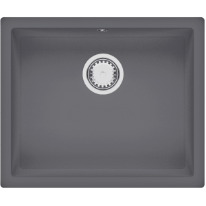 Гранитная мойка Quadro 55x46 Titanium Fabiano