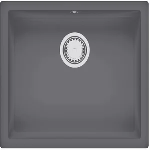 Гранитная мойка Quadro 55x46 Titanium Fabiano