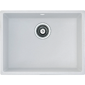 Гранитная мойка Quadro 61x46 Alpine White Fabiano