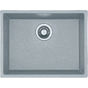 Гранитная мойка Quadro 61x46 Grey Metallic Fabiano