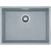 Гранитная мойка Quadro 61x46 Grey Metallic Fabiano