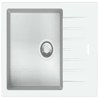 Гранитная мойка Classic 65x50 Alpine white Fabiano