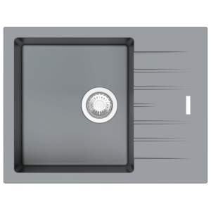 Гранитная мойка Classic 65x50 Grey Metallic Fabiano