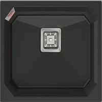 Гранитная мойка Crystal 53x46 Antracit Fabiano