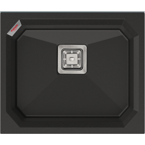 Гранитная мойка Crystal 53x46 Antracit Fabiano