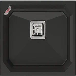 Гранитная мойка Crystal 53x46 Antracit Fabiano