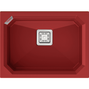 Гранитная мойка Crystal 61x46 Rouge Fabiano