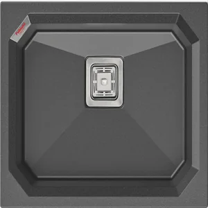 Гранитная мойка Crystal 61x46 Titanium Fabiano