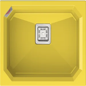 Гранитная мойка Crystal 61x46 Yellow Fabiano
