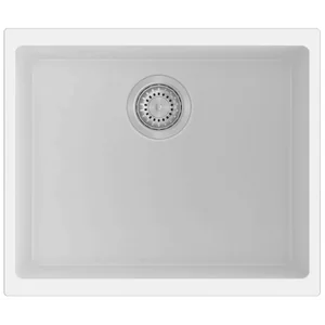 Гранитная мойка Navio 53x46 Alpine White Fabiano