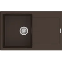 Гранитная мойка Navio 79x50 Espresso Fabiano