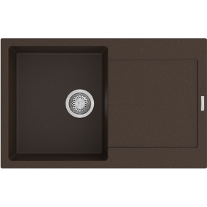 Гранитная мойка Navio 79x50 Espresso Fabiano