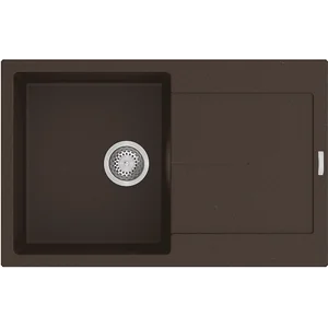 Гранитная мойка Navio 79x50 Espresso Fabiano