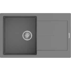 Гранитная мойка Navio 79x50 Grey Metallic Fabiano