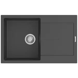 Гранитная мойка Navio 79x50 Titanium Fabiano