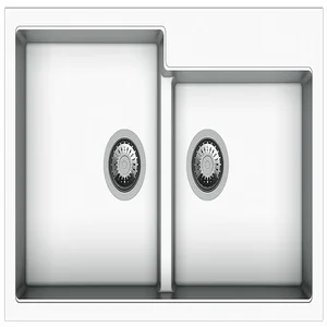 Гранитная мойка Navio 86x50x2 Alpine White Fabiano