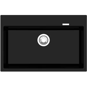 Гранитная мойка Quadro 78x51 Antracit Fabiano