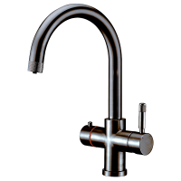 Комбинированный с подачей кипяченой воды FKM 9840 Black Steel Fabiano