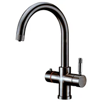 Комбинированный с подачей кипяченой воды FKM 9840 Black Steel Fabiano