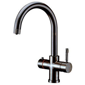 Комбинированный с подачей кипяченой воды FKM 9840 Black Steel Fabiano