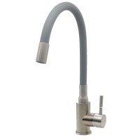 Кухонный смеситель FKM 56 SS Flex Inox (Grey) Fabiano