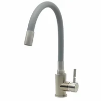 Кухонный смеситель FKM 56 SS Flex Inox (Grey) Fabiano
