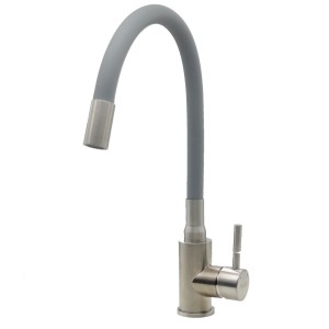 Кухонный смеситель FKM 56 SS Flex Inox (Grey) Fabiano