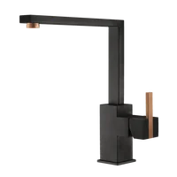 Кухонный смеситель FKM 69 SS Velvet Black Cooper Fabiano