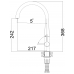 Кухонный смеситель FKM 72 SS Inox Fabiano