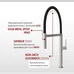 Кухонный смеситель FKM 68P SS Inox Fabiano