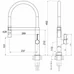Кухонный смеситель FKM 68P SS Nano Graphite Fabiano