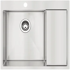 Нерж. мойка BR 62x50 Left Fabiano Нерж. мойка BR 62x50 Left Fabiano