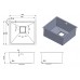 Нерж. мойка Quadro 49 Celldecor Nano Graphite Fabiano
