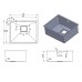 Нерж. мойка Quadro 53 Celldecor Nano Graphite Fabiano