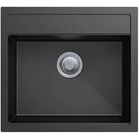 Гранитная мойка Quadro 56x51 Antracit Fabiano