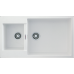 Гранитная мойка Quadro 86x50x15 Alpine White Fabiano