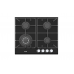 Варильна поверхня газова Fabiano FHG 1044 VGHT2 Black Glass