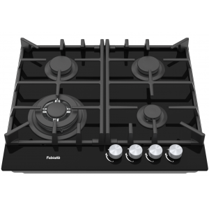 Варильна поверхня газова Fabiano FHG 1044 VGHT2 Black Glass