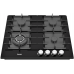 Варильна поверхня газова Fabiano FHG 1444 VGHT2 Black Glass