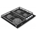 Варильна поверхня газова Fabiano FHG 8244 VGHT Black Glass