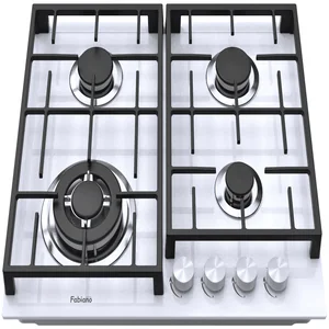 Варильна поверхня газова Fabiano FHG 8244 VGHT White Glass Варильна поверхня газова Fabiano FHG 8244 VGHT White Glass