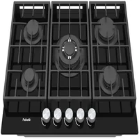 Варильна поверхня газова Fabiano FHG 8255 VGHT Black Glass