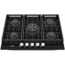 Варильна поверхня газова Fabiano FHG 8255 VGHT Black Glass