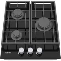 Варильна поверхня газова Fabiano FHG 8453 VGH Black Glass